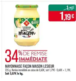 Match Lesieur Mayonnaise façon maison offre