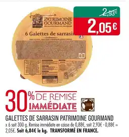 Match Patrimoine Gourmand Galettes de Sarrasin offre