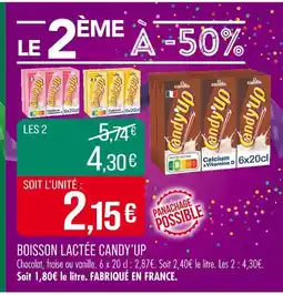 Match Candy'Up Boisson lactée offre