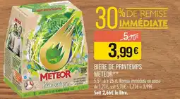 Match Meteor Bière de Printemps offre