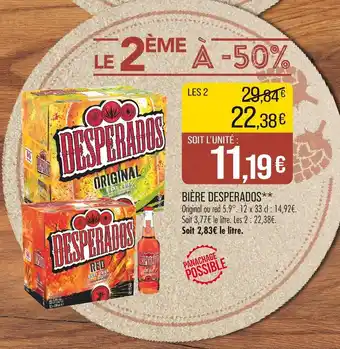 Match Desperados Bière offre