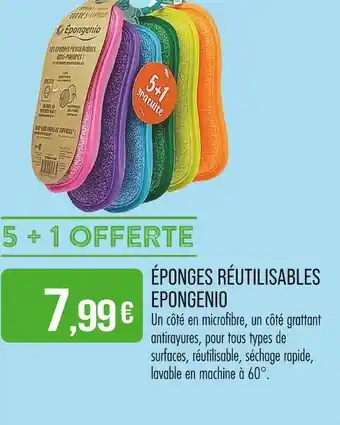 Match Epongenio Éponges réutilisables offre