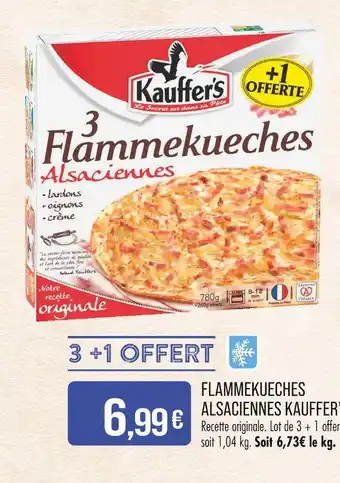 Match Kauffer's Flammekueches Alsaciennes offre