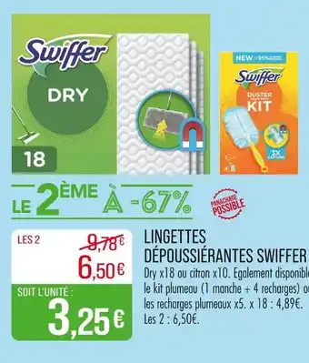 Match Swiffer Lingettes dépoussiérantes offre