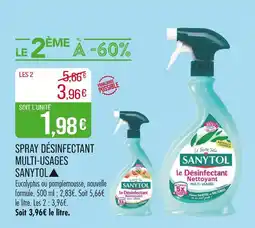 Match Sanytol Spray désinfectant multi-usages ▲ offre