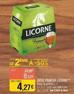 Match Licorne Bière Primeur offre