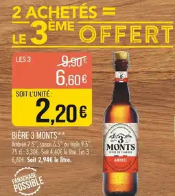 Match 3 Monts Bière offre