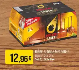 Match Meteor Bière Blonde Meteor offre