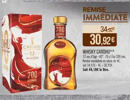 Match Cardhu Whisky offre