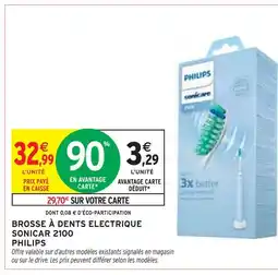 Intermarché PHILIPS Brosse à dents électrique sonicare 2100 offre