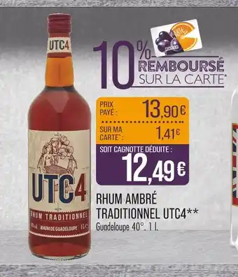 Match UTC4 Rhum Ambré Traditionnel offre