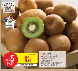 Intermarché Kiwi vert offre