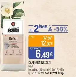 Match Sati Café grains offre