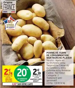 Intermarché MON MARCHE PLAISIR Pomme de terre de consommation offre