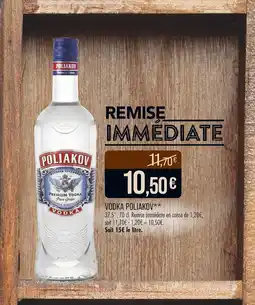 Match POLIAKOV Vodka offre