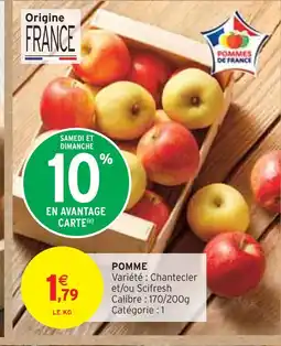 Intermarché Pommes de France Pomme offre