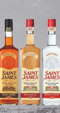 Match Saint James 10% de remise immédiate sur la gamme de rhums Saint James offre