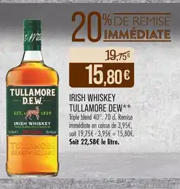 Match Tullamore D.E.W. Irish Whiskey offre