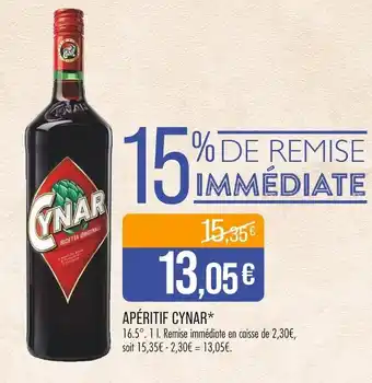 Match Cynar Apéritif offre