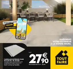 Tout faire matériaux TOUT FAIRE Carrelage extérieur stark offre