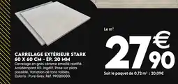 Tout faire matériaux Carrelage extérieur stark 60 x 60 cm - ép. 20 mm offre