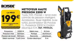 Tout faire matériaux IRONSIDE Nettoyeur haute pression 2200 W offre