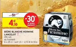 Intermarché Lancelot Bière blanche Hermine offre