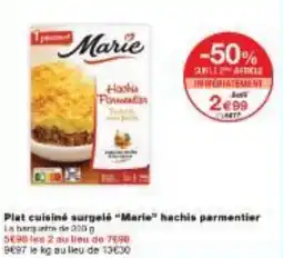 Monoprix Plat cuisiné surgelé Marie hachis parmentier offre