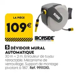 Tout faire matériaux IRONSIDE Dévidoir mural automatique offre