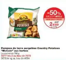 Monoprix Pommes de terre surgelées Country Potatoes McCain aux herbes offre