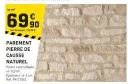 Tout faire matériaux Parement Pierre de Causse Naturel offre