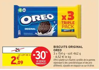 Intermarché OREO Biscuits original offre