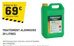 Tout faire matériaux ALGIMOUSS Traitement 30 litres offre