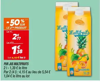 Netto Pur jus Pur jus multifruits offre