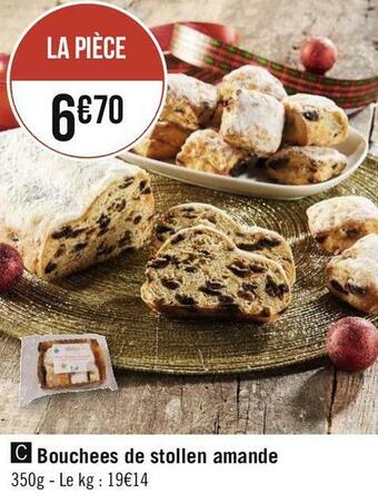 Géant Casino Bouchees de stollen amande offre