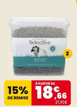 Animalis Suprême science aliment selective en seau - 3kg offre