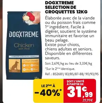 Animalis DOGXTREME Selection de croquettes 12kg offre