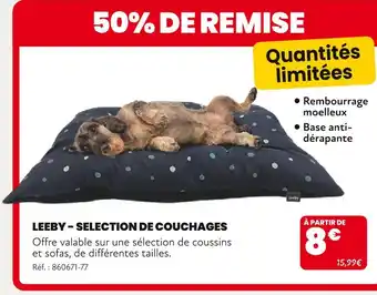 Animalis LEEBY Sélection de Couchages offre