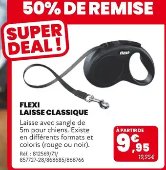 Animalis FLEXI Laisse classique offre