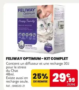 Animalis FELIWAY KIT COMPLET offre