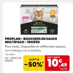 Animalis PROPLAN Bouchées en sauce multipack - 10x85g offre