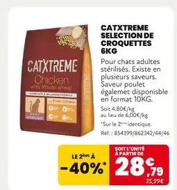 Animalis CATXTREME Selection de croquettes 6kg offre