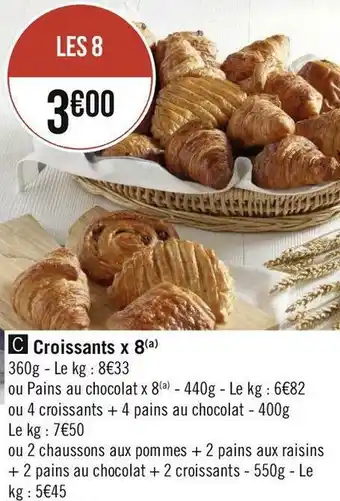 Géant Casino Croissants x 8(a) offre
