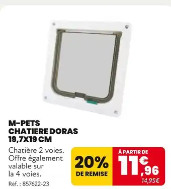 Animalis M-PETS Chatiere doras 19,7x19 cm offre