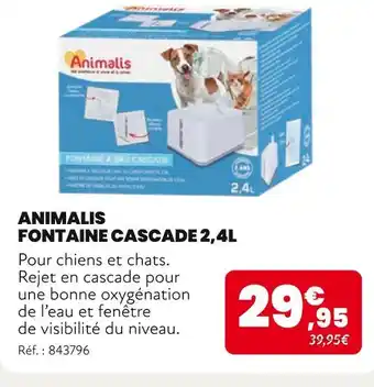 Animalis ANIMALIS Fontaine cascade 2,4l offre