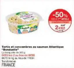 Monoprix Tortis et concombres au saumon Atlantique Bonduelle offre