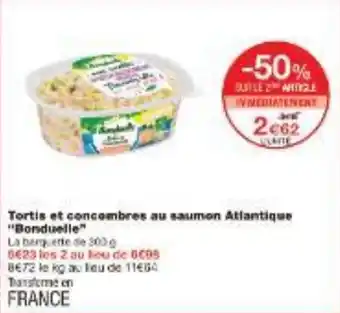 Monoprix Tortis et concombres au saumon Atlantique Bonduelle offre