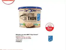 Monoprix Rillettes de thon MSC Cap Ocean offre