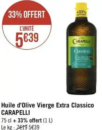 Carapelli huile d’olive vierge extra classico