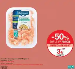 Monoprix Crevettes décortiquées ASC Delpierre offre